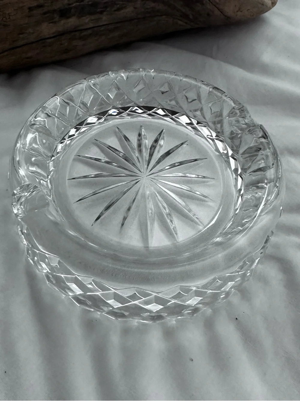 Beautiful Diamond Pattern Ashtray or Trinket dish